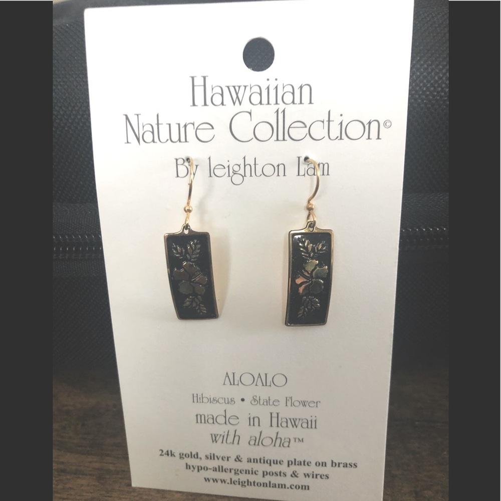 24k gold, silver plated earrings